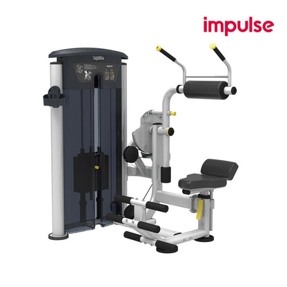 Impulse Fitness abdominal and back extension machine, 2 in 1 combination machine, IT9534, abdominal/back extension, 90 kg weight block