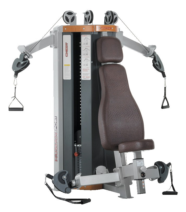 StarTrac Human Sports Line Zirkel, 6 Kraftgeräte im Set, gebraucht, überholter Zustand