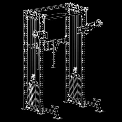 ATX Cable Half Rack with 2 x 90 kg Stack Weights