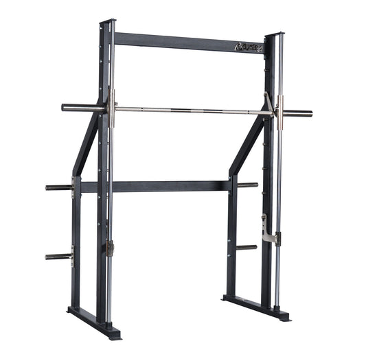 Gymleco Smith Machine 280 - Multi-press straight guided, plate loaded disc holder, used - tested condition