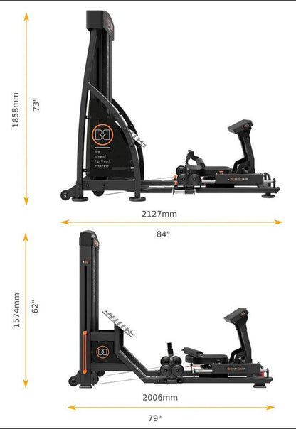 Booty Builder V8, Hip Thrust Maschine, Pomaschine
