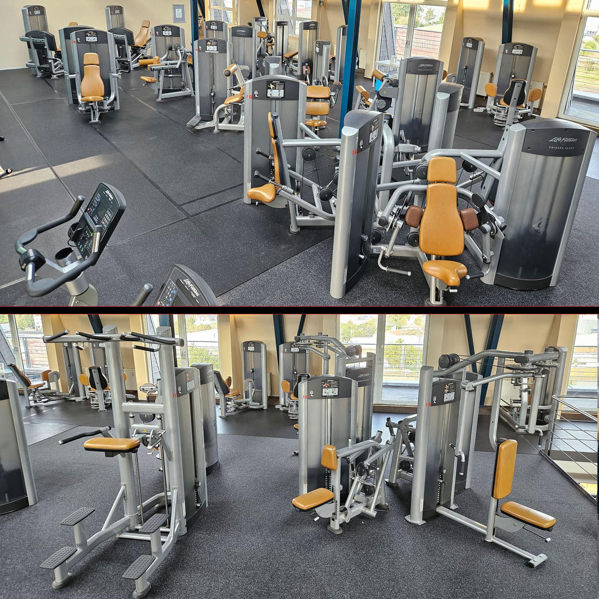 Life Fitness & Hammer Strength - 95 Fitnessgeräte - 105 Stationen, Kraftgeräte, Cardiogeräte, Plate loaded Geräte, Bänke etc - komplettes Fitnessstudio - gebraucht, überholter TOP Zustand