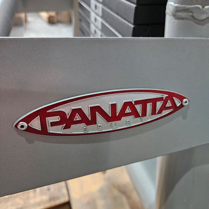 Panatta 5 Station Tower with Cable Crossover - Jungle Machine + Cable Station with Connection Bar - 5 Stack Multi Function Tower, frame color silver, used - tested condition
