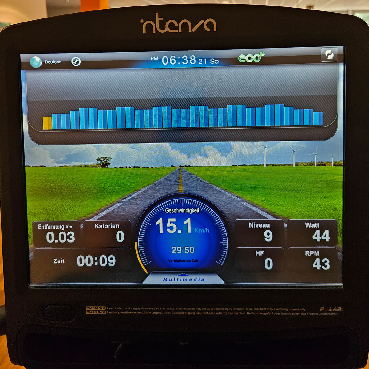 Intenza Recumbent 550 RBe, LiegeErgometer, Touch Display, gebraucht - überholter Zustand