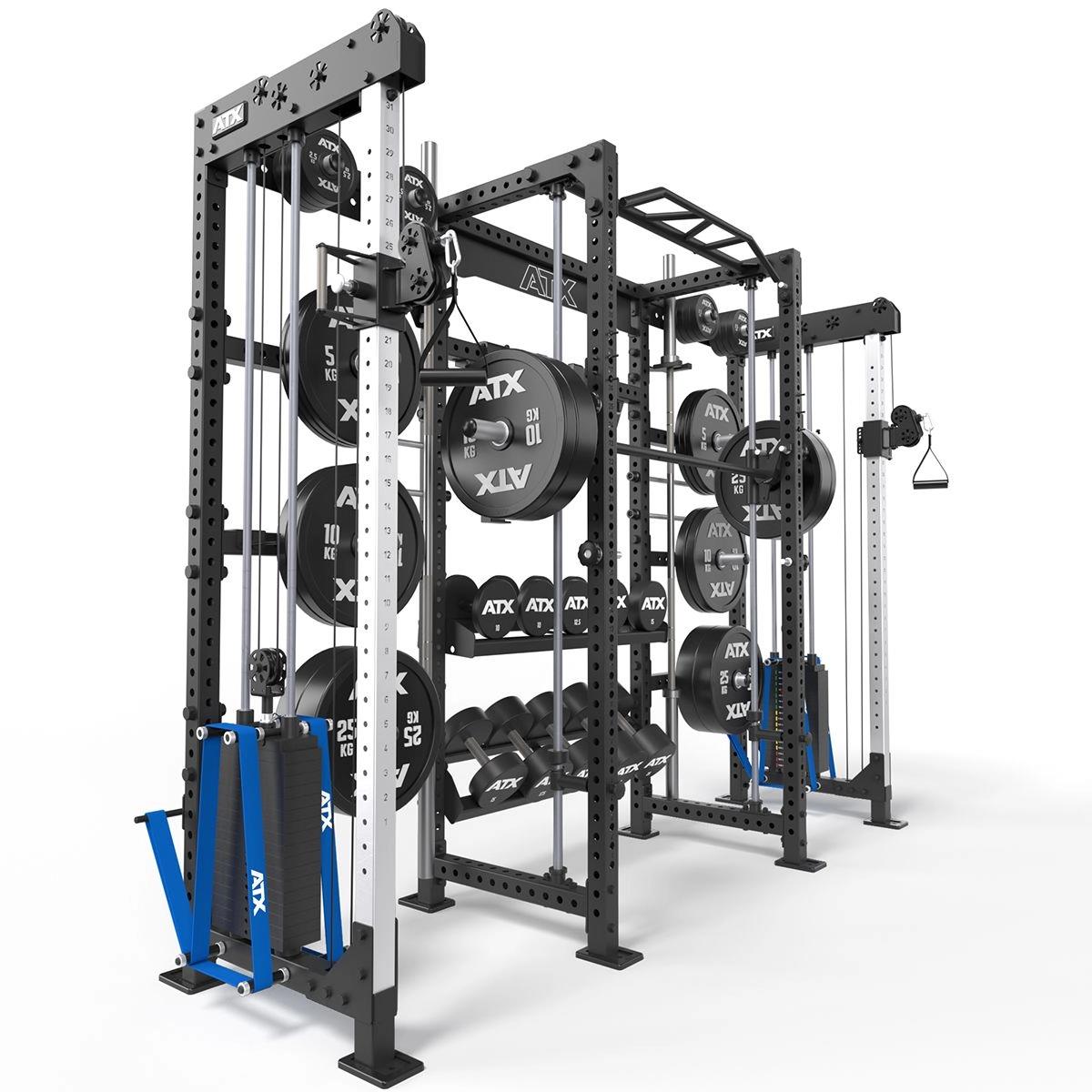ATX Cable Cross Rack mit 2 x 90 kg Steckgewichten und vielen Extras