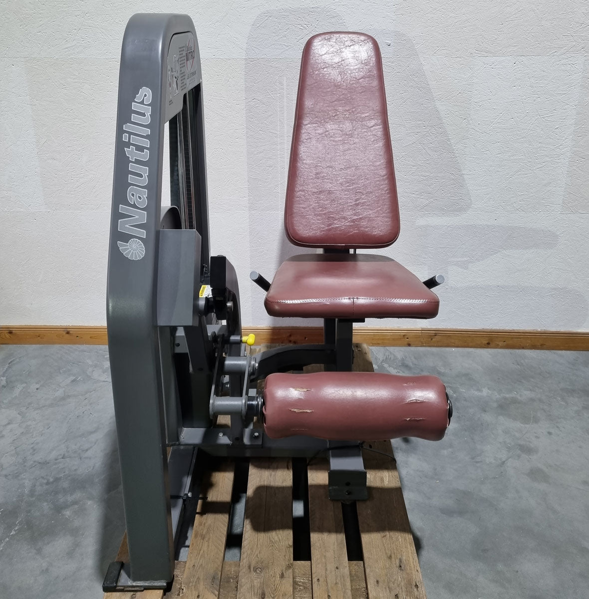 Nautilus Nitro Beinstrecker und Beinbeuger sitzend, 2 Geräte im Set, Leg Curl and Leg Extension seated, Rahmenfarbe Anthrazit, gebraucht - überholter Zustand