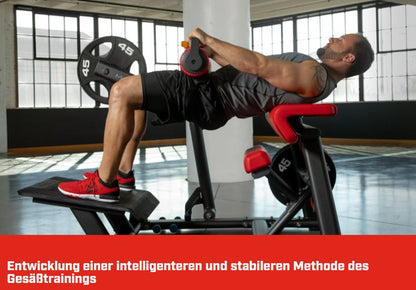 Matrix Magnum Glute Trainer MG-PL78, Hip Thrust Maschine, Gluteusmaschine, Pomaschine für Gesäßtraining, Rahmenfarbe Schwarz, gebraucht - überholter Zustand