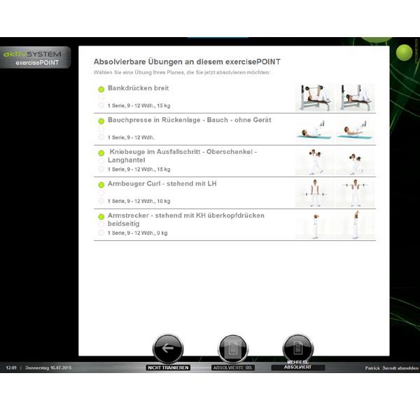 DynamedAktiv System - Trainingssteuerung