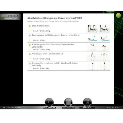 DynamedAktiv System - Trainingssteuerung