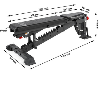 ATX Multi Bench - Ultimate Neues Modell 2.0 - mit PU-Polsterung