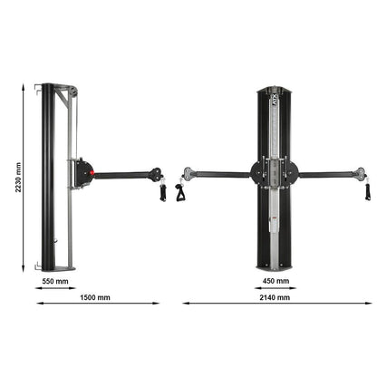 ATX Multi Zugstation - Functional Trainer - zur Wandbefestigung