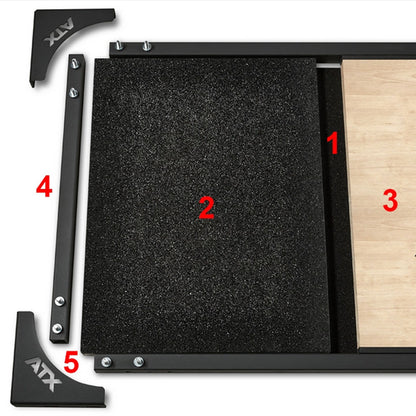 ATX Deadlift Platform Granulat mit ATX-Logo II