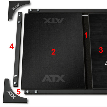 ATX Deadlift Platform mit ATX Outline-Logo - Schwarz