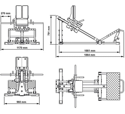 ATX - Compact Leg Press Combo / Hackenschmidt Kniebeugenmaschine 3.1