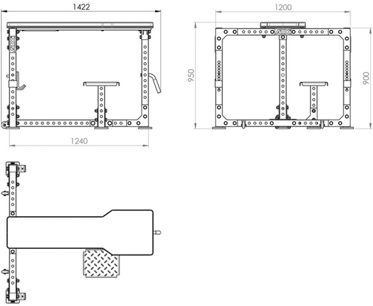 ATX Ruderbank - Seal Row Bench
