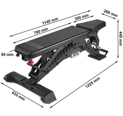 ATX Warrior Bench - Wide - mit PU Polster
