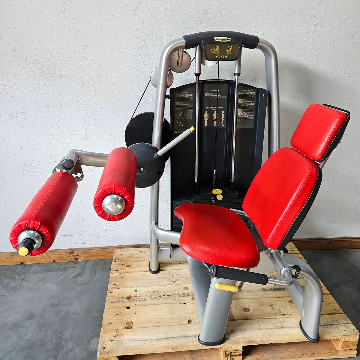 TechnoGym 18 Kraftgeräte im Set, Selection Line, Strength Machines with Stack Weight, Polster Rot, gebraucht - überholter Zustand