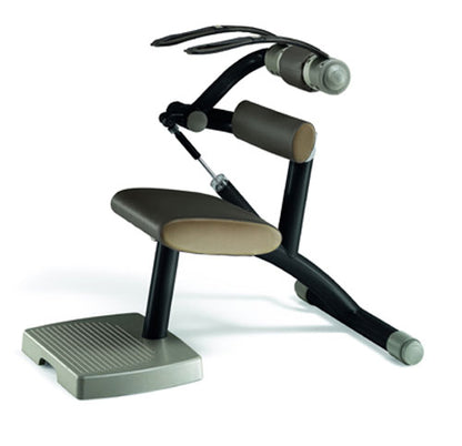 TechnoGym Easy Line circuit machine, abdominal and back extension, 2-in-1 combination machine, single hydraulic machine, brown upholstery, used