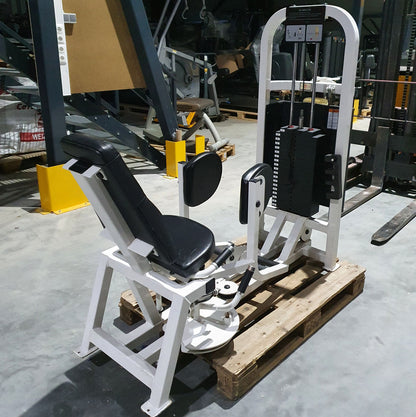 Life Fitness Abductor Machine, Hip Abductor Frame White, Upholstery Black, Used - Refurbished Condition
