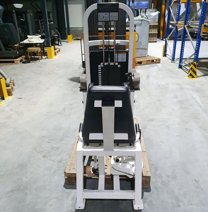 Life Fitness Adduktoren - Abduktorenmaschinen, Hip Abductor and Adductor, 2 Geräte im Set, Rahmen Weiß, Polster Schwarz, gebraucht - überholter Zustand