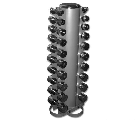 Ablagesäule für 10 Paar Hanteln, silber