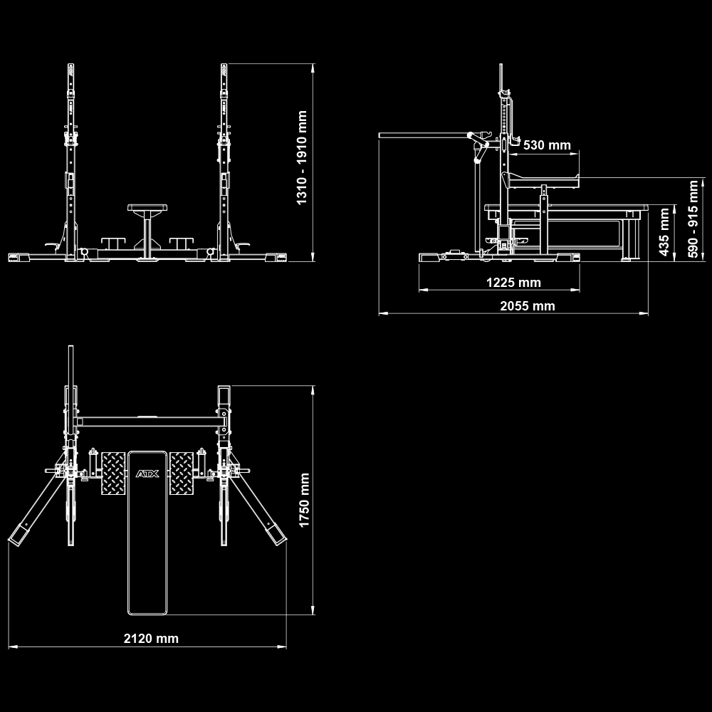 ATX Combo Rack - Wettkampf Rack - IPF approved
