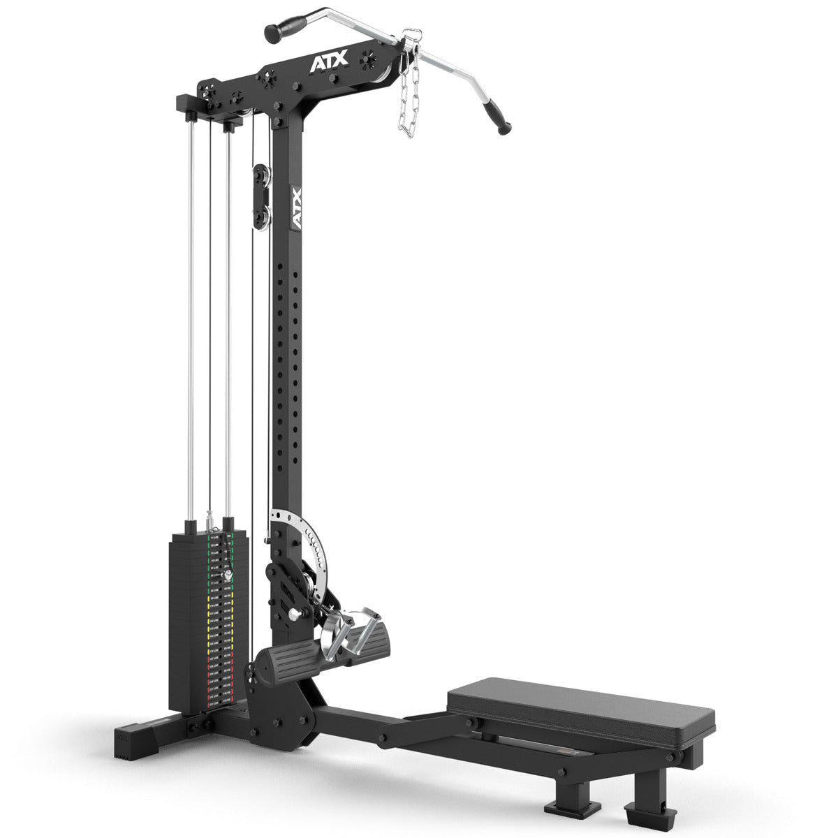 ATX Lat Pulldown and Seated Row LMSW-700 - 115 kg Selectorized Weight Stack