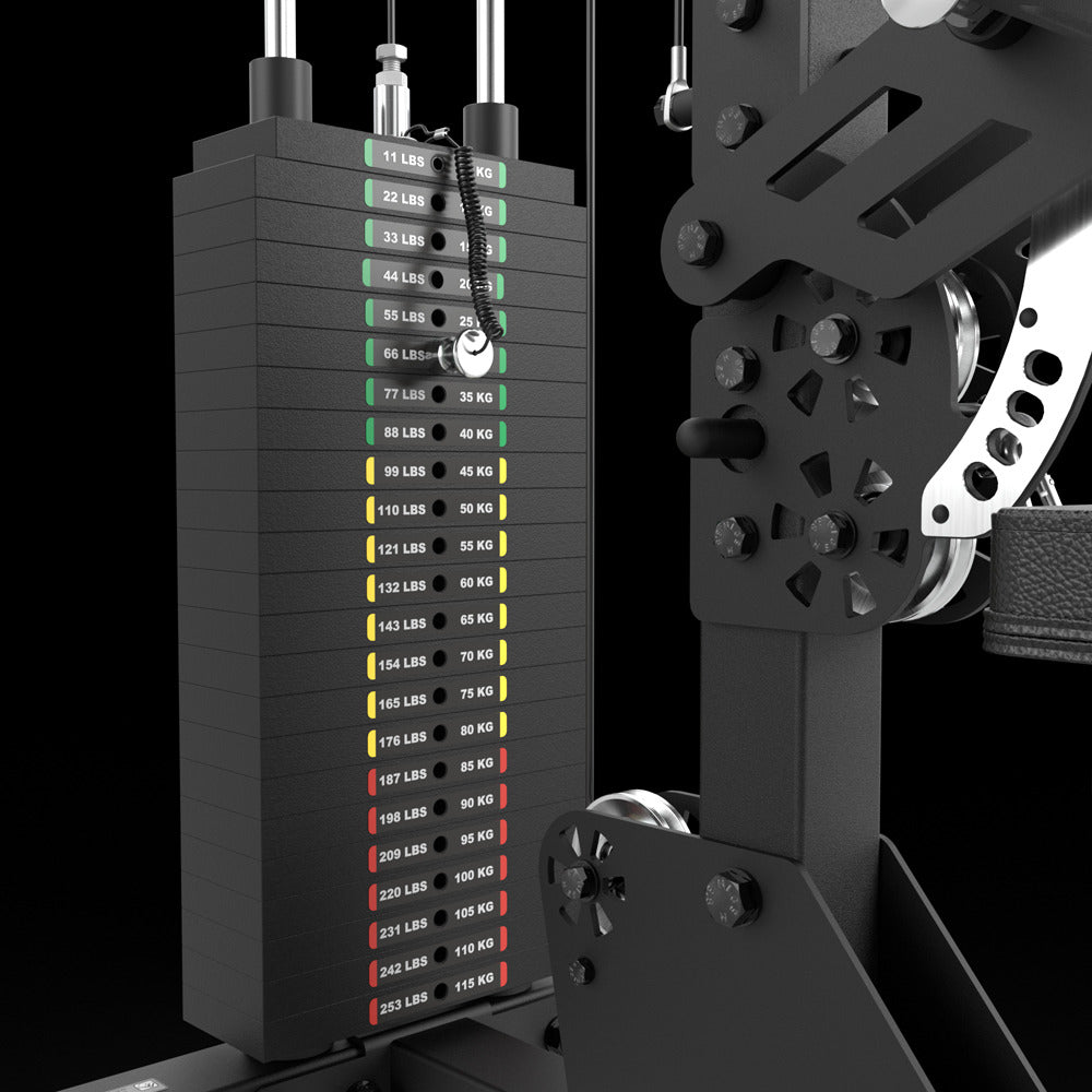 ATX Lat Pulldown and Seated Row LMSW-700 - 115 kg Selectorized Weight Stack