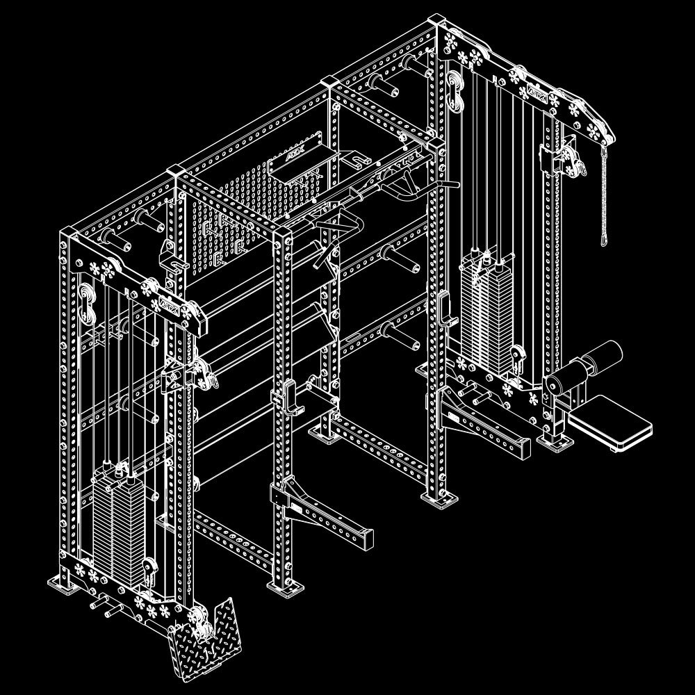 ATX Multi Cable Rack & Storage Station - THE WALL 2.0