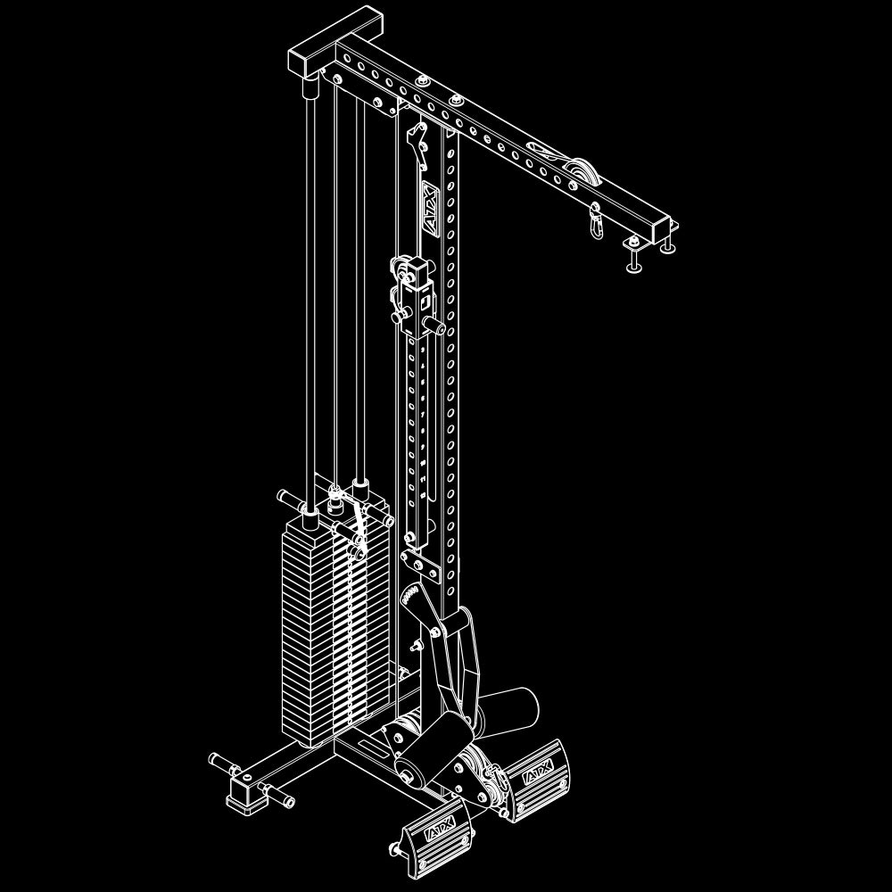 ATX Latzug Option MPX-780 - 125 kg Steckgewichte