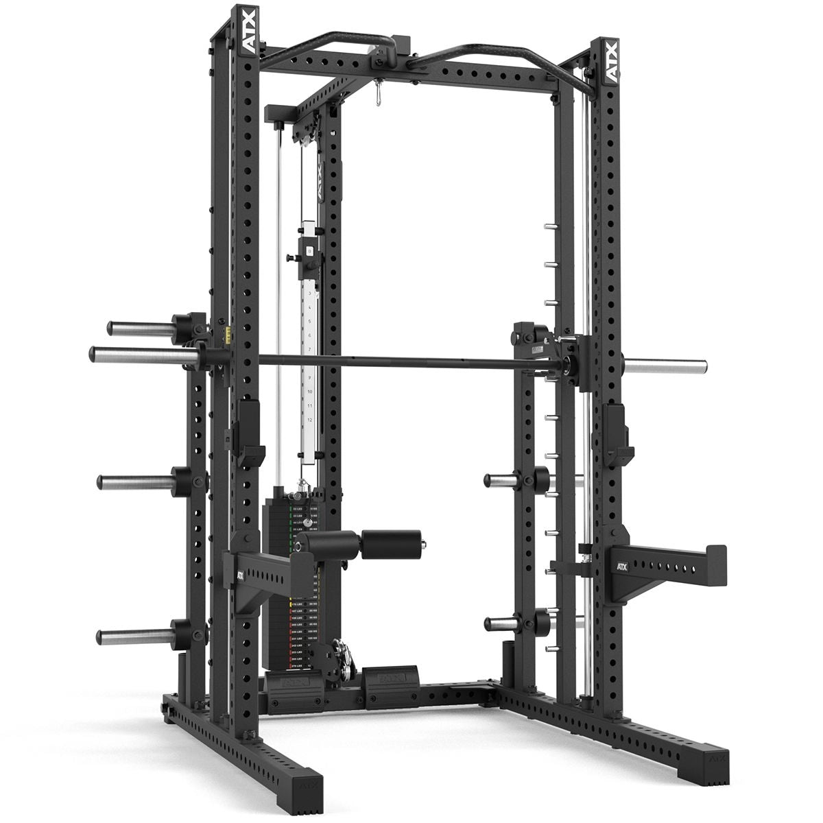 ATX Multipresse-Rack MPX-780 Komplettstation mit Latzugstation - 125 kg Steckgewichte