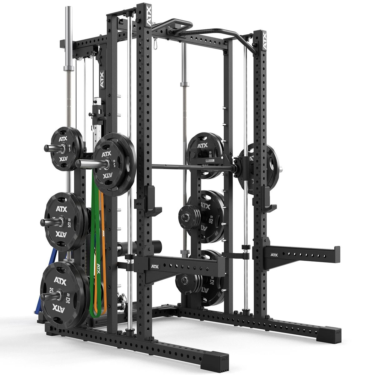 ATX Multipresse-Rack MPX-780 Komplettstation mit Latzugstation - 125 kg Steckgewichte