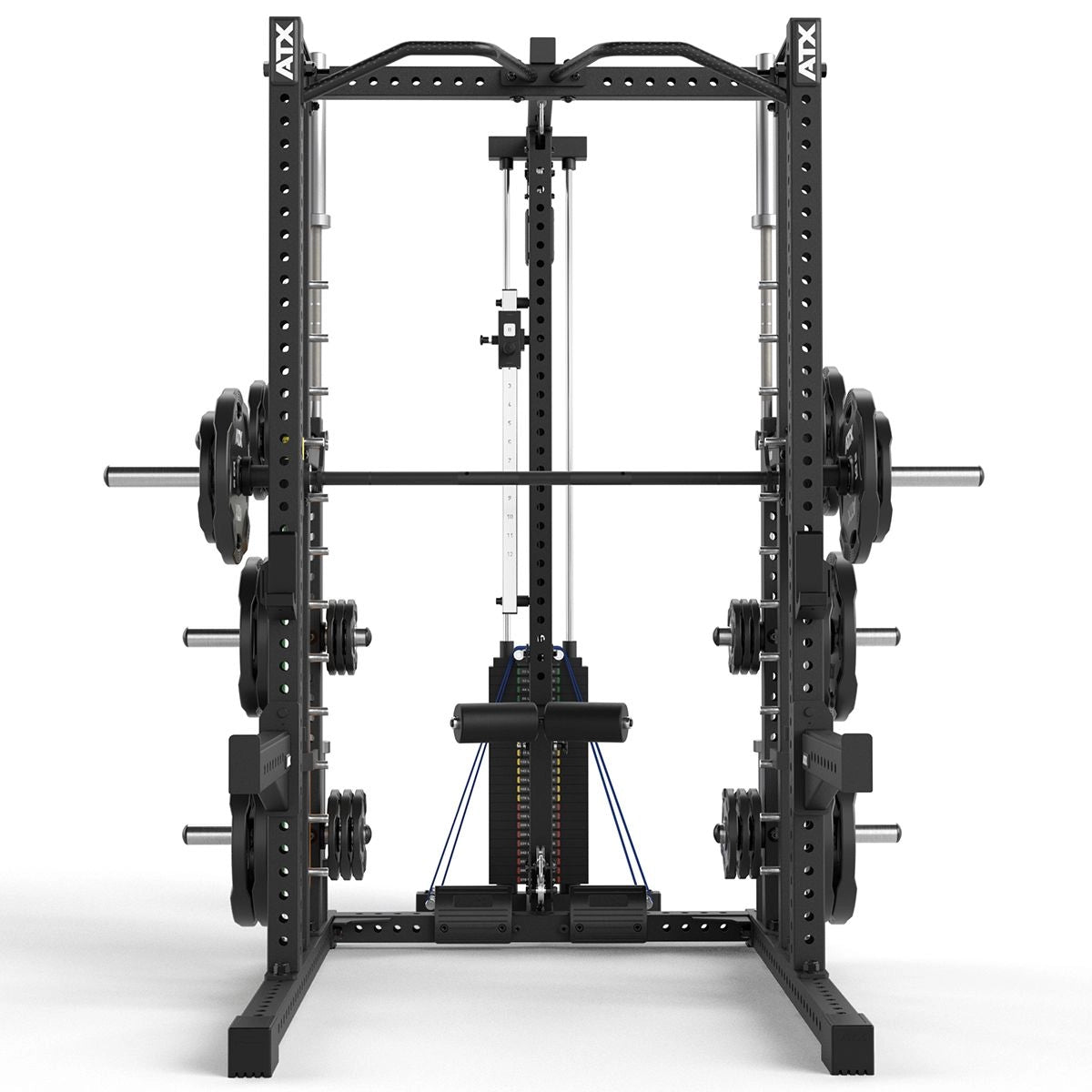 ATX Multipresse-Rack MPX-780 Komplettstation mit Latzugstation - 125 kg Steckgewichte