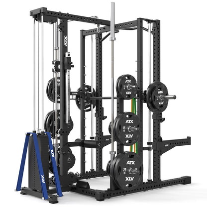 ATX Multipresse-Rack MPX-780 Komplettstation mit Latzugstation - 125 kg Steckgewichte