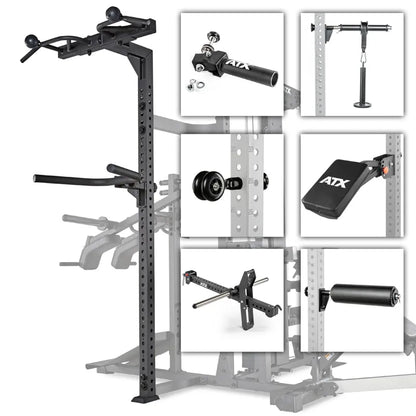 ATX Multiplex Workout Station - Multi Gym - Inklusive 107,5kg Gummi  Hantelscheiben - Vorteilspaket