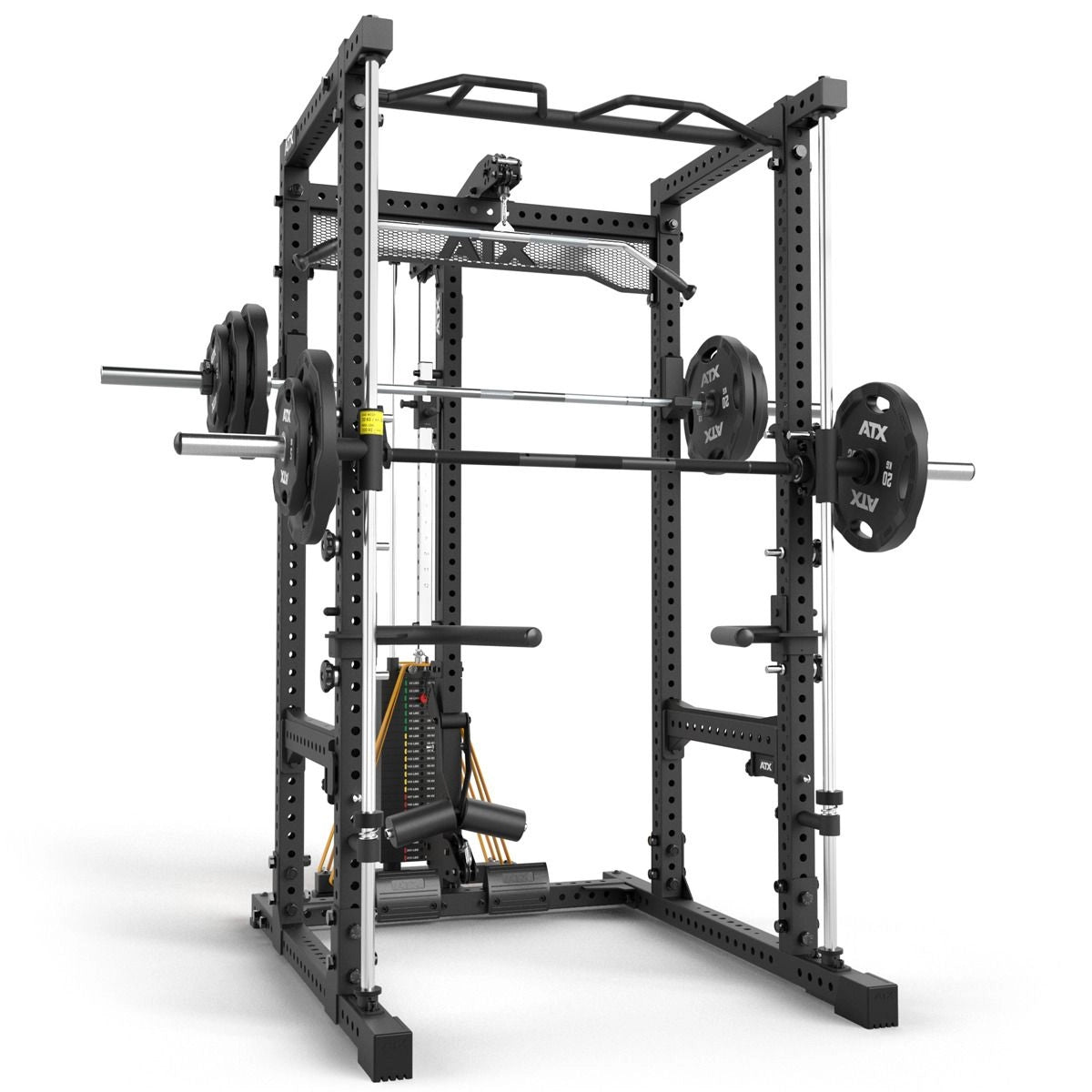 ATX Power Rack 780 2.0 with Lat Pulldown - 125kg Pin-Loaded Weight Stack & Multi Press
