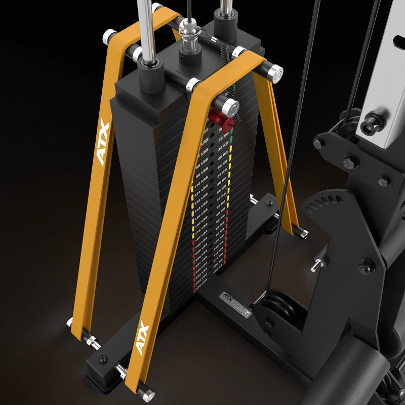 ATX Power Rack 780 2.0 with Lat Pulldown - 125kg Pin-Loaded Weight Stack & Multi Press
