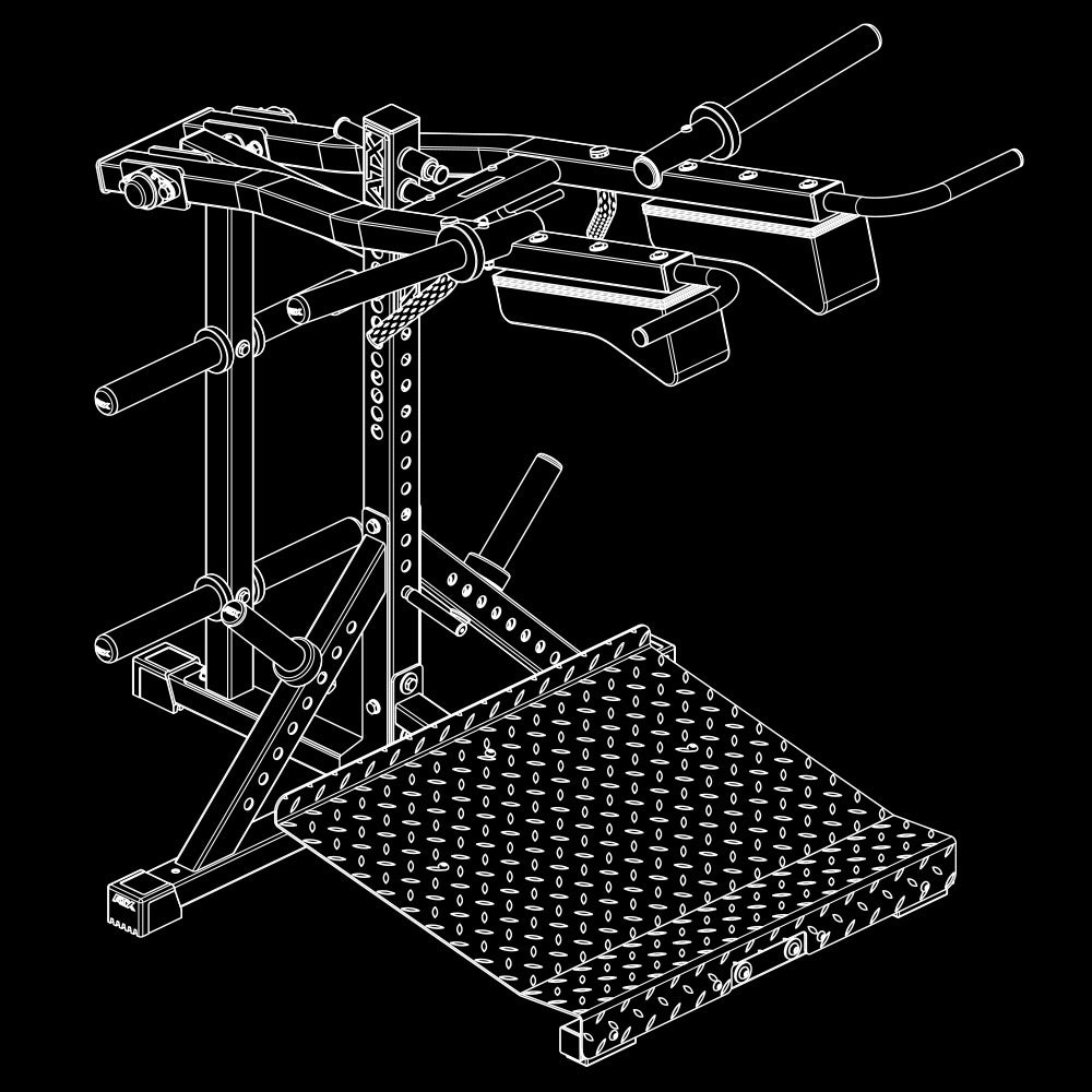 ATX Kniebeugen-Wadenmaschine / Viking Press 3 in1