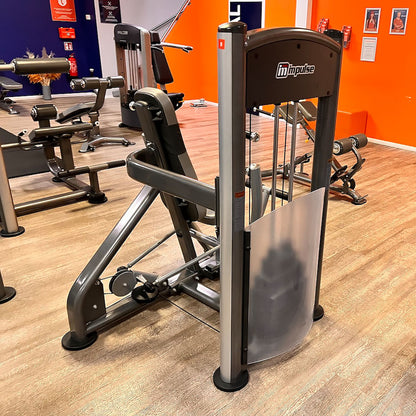 Impulse Fitness bench press machine, chest press, frame color gray-anthracite, used - refurbished condition