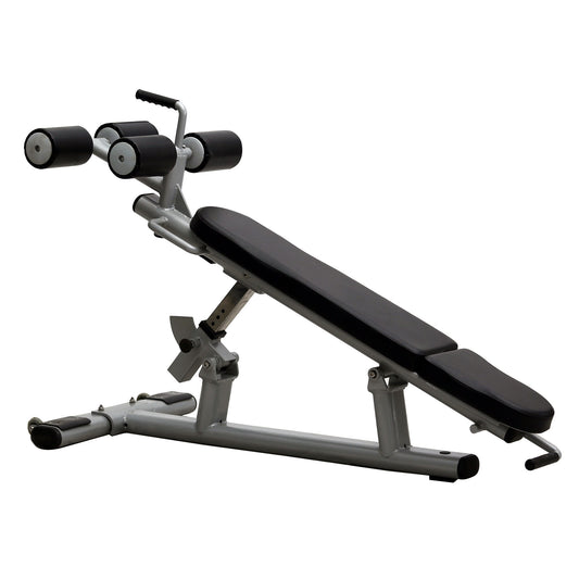 DankSport Bauchbank verstellbar - Adjustable Decline Abdominal Crunch - Silber - NEU