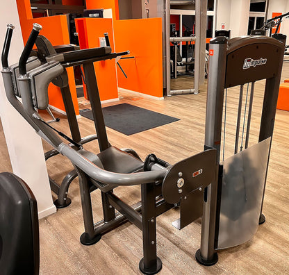 Impulse Fitness Bauchmaschine, Abdominal Crunch, Rahmenfarbe Grau-Anthrazit, gebraucht - überholter Zustand
