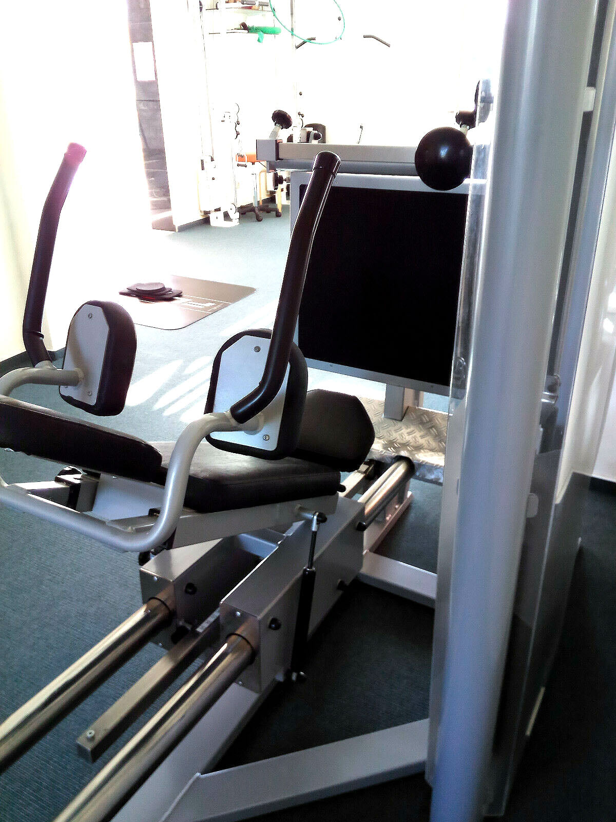 Physio&amp;Sports functional press, MPG, rehab, adjustable leg press, Pro Line, silver, used - refurbished condition