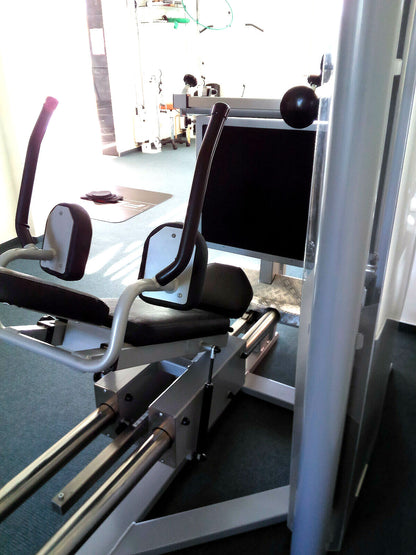 Physio&amp;Sports functional press, MPG, rehab, adjustable leg press, Pro Line, silver, used - refurbished condition