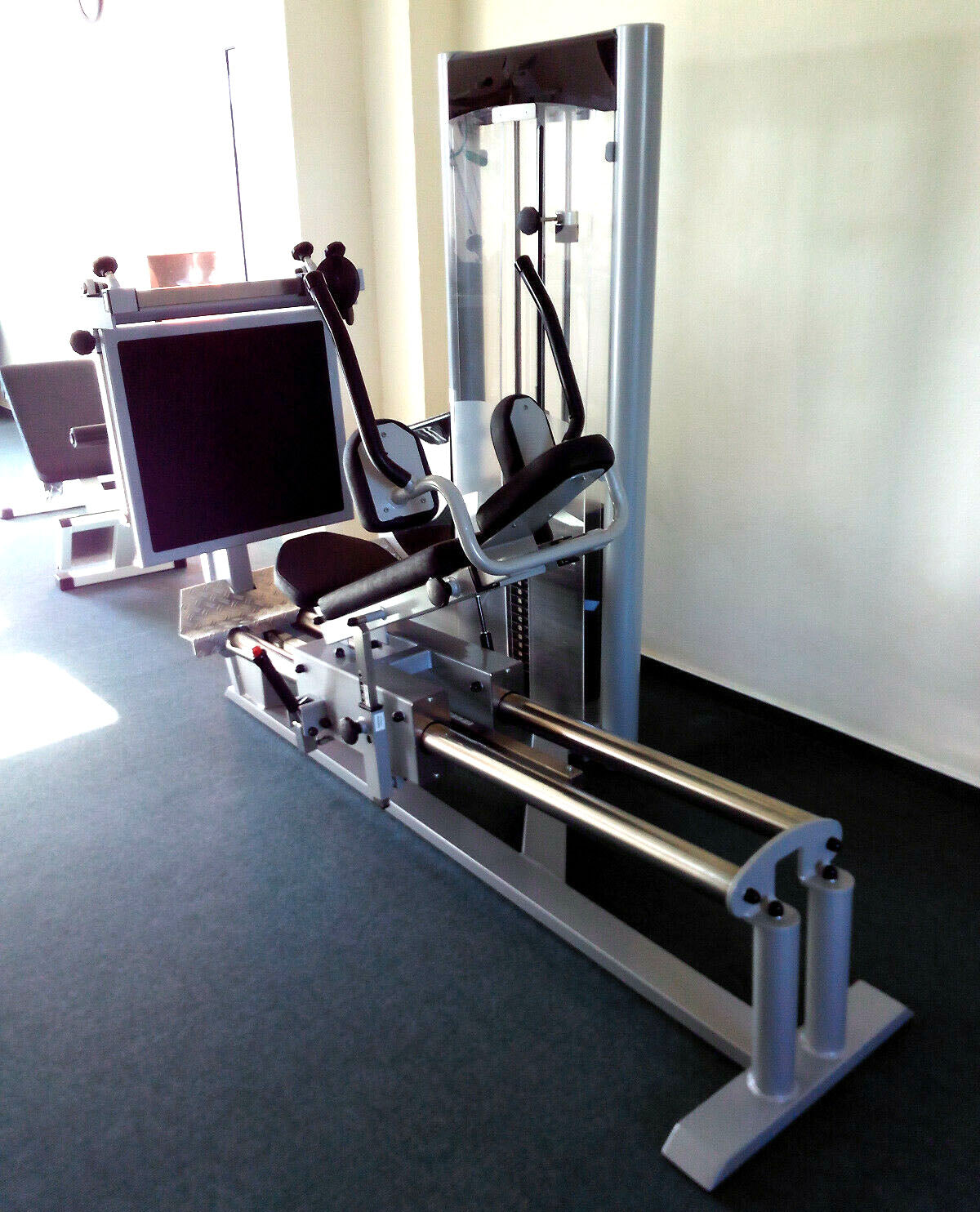 Physio&amp;Sports functional press, MPG, rehab, adjustable leg press, Pro Line, silver, used - refurbished condition