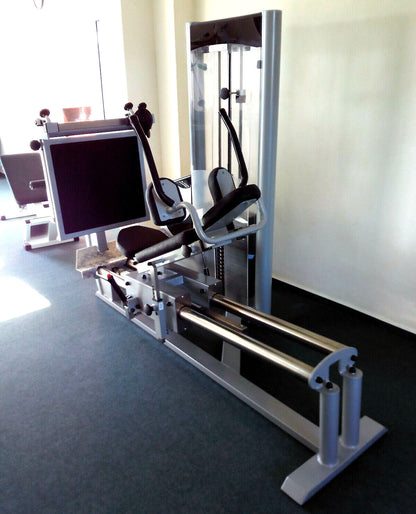 Physio&amp;Sports functional press, MPG, rehab, adjustable leg press, Pro Line, silver, used - refurbished condition
