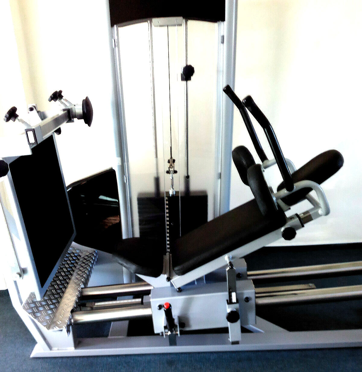 Physio&amp;Sports functional press, MPG, rehab, adjustable leg press, Pro Line, silver, used - refurbished condition