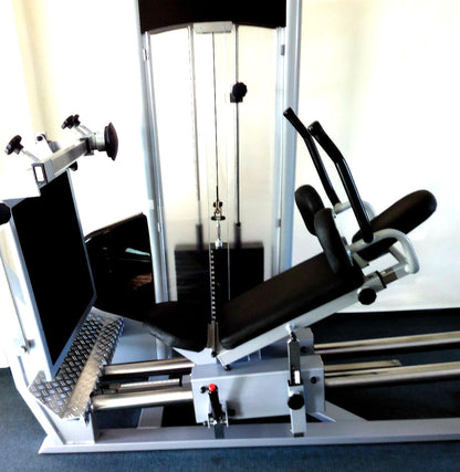 Physio&amp;Sports functional press, MPG, rehab, adjustable leg press, Pro Line, silver, used - refurbished condition