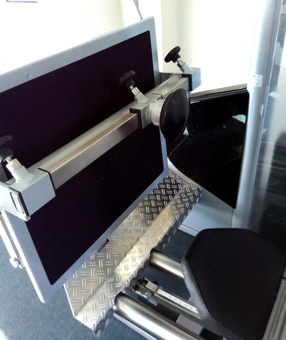 Physio&amp;Sports functional press, MPG, rehab, adjustable leg press, Pro Line, silver, used - refurbished condition
