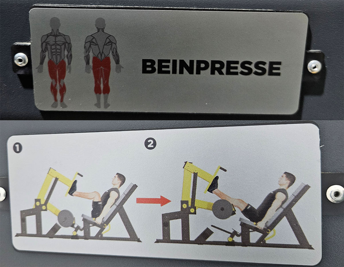 Master Sport Plate loaded Set, 14 Kraftgeräte, Farbe Schwarz/Anthrazit und Gelb, gebraucht - geprüfter Zustand
