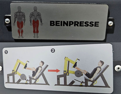 Master Sport Plate loaded Set, 14 Kraftgeräte, Farbe Schwarz/Anthrazit und Gelb, gebraucht - geprüfter Zustand